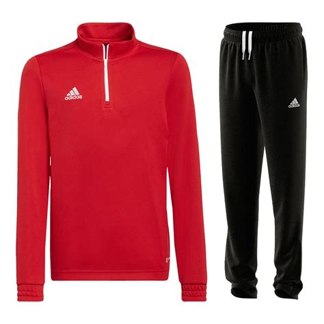 trainingsanzug adidas schwarz rot|Rote Trainingsanzüge .